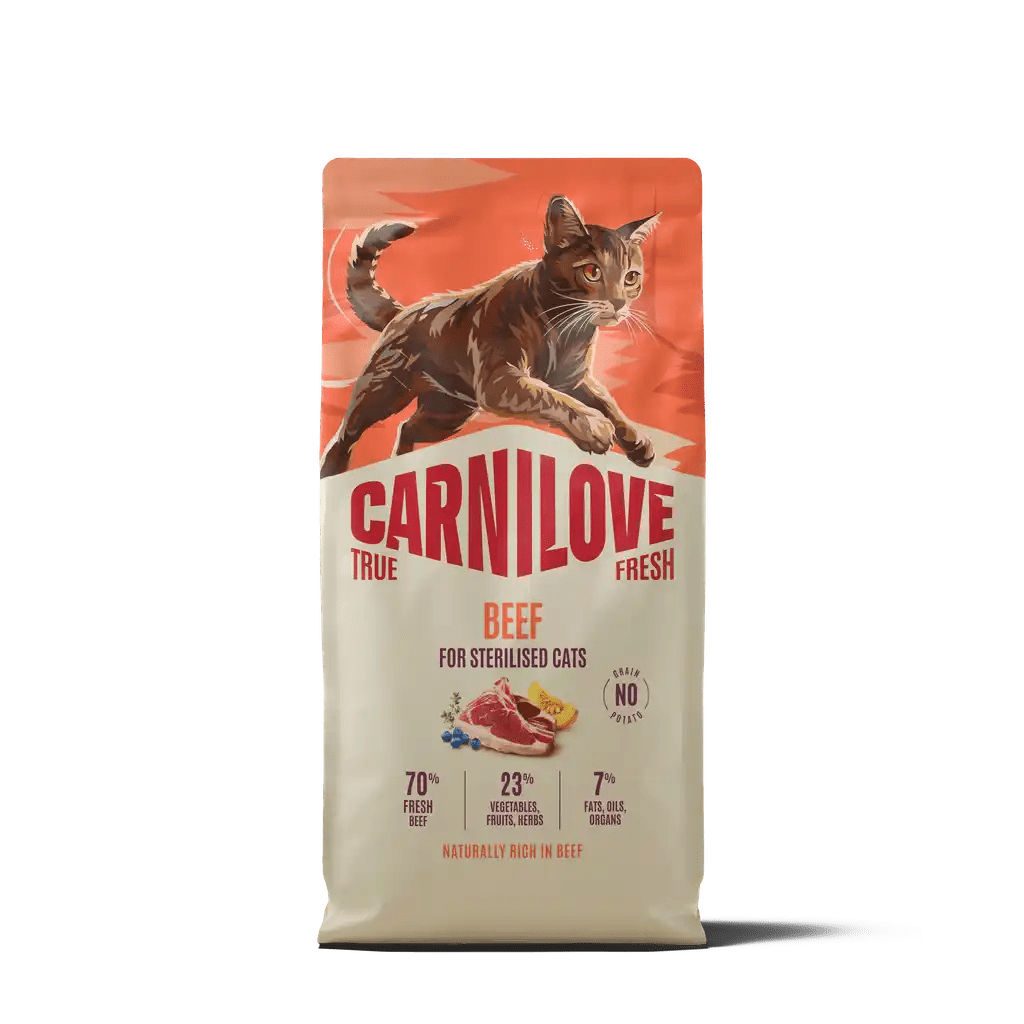 Carnilove True Fresh Cat Dry Beef for Sterilised Adult All Breeds - Handla på Gaston