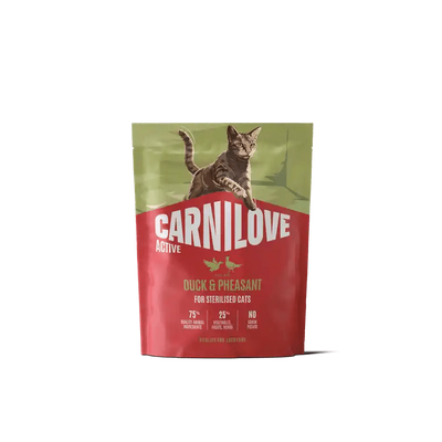 Carnilove Active Cat Dry Duck & Pheasant for Sterilised Adult All Breeds - Handla på Gaston