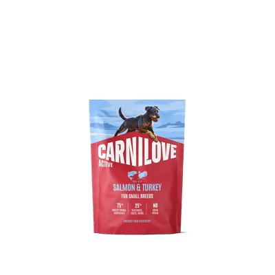 Carnilove Active Dog Dry Salmon & Turkey for Adult Small Breeds - Handla på Gaston