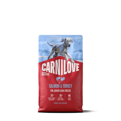 Carnilove Active Dog Dry Salmon & Turkey for Junior Large Breeds - Handla på Gaston