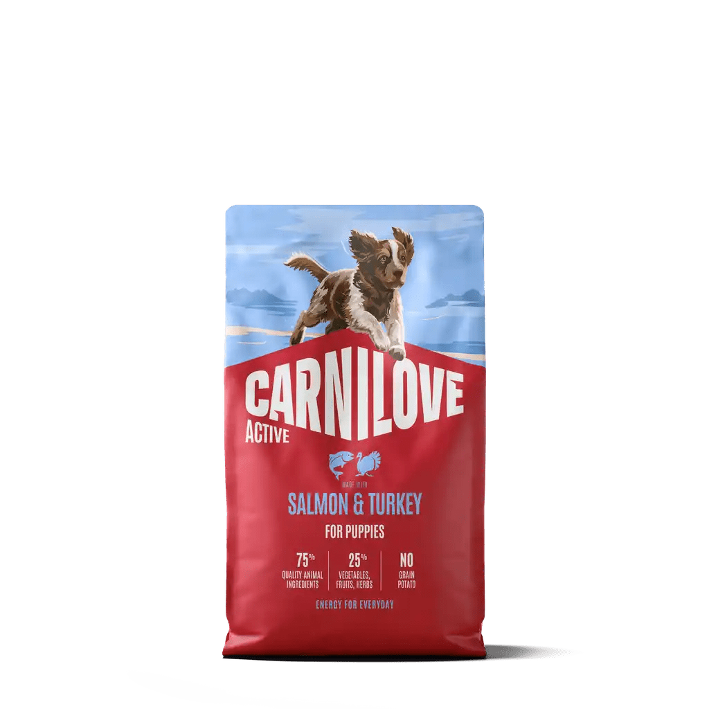 Carnilove Active Dog Dry Salmon & Turkey for Puppies - Handla på Gaston