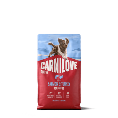 Carnilove Active Dog Dry Salmon & Turkey for Puppies - Handla på Gaston