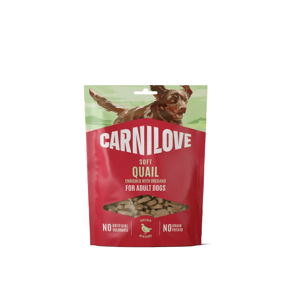Carnilove Dog Soft Snack Quail enriched with Oregano - Handla på Gaston