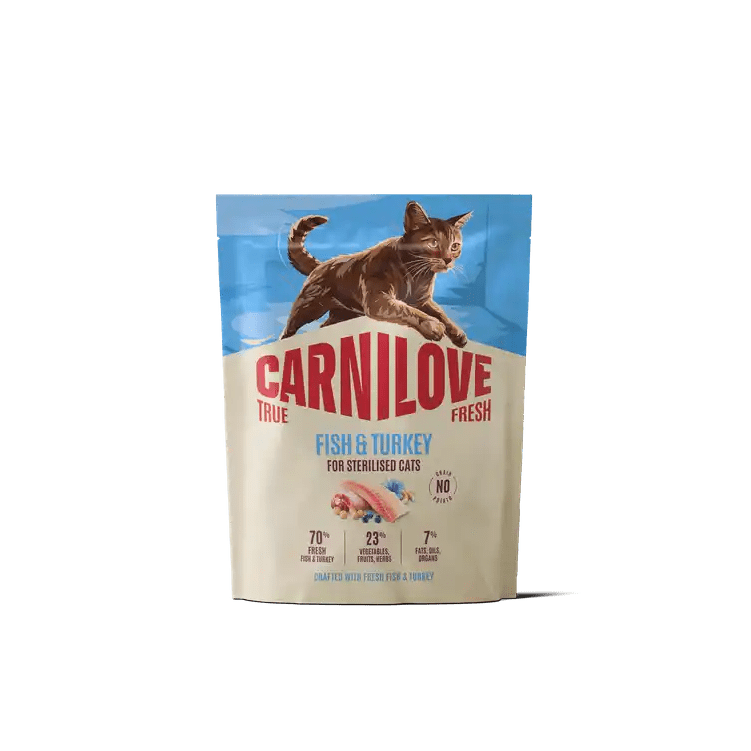 Carnilove True Fresh Cat Dry Fish & Turkey for Sterilised Adult All Breeds - Handla på Gaston
