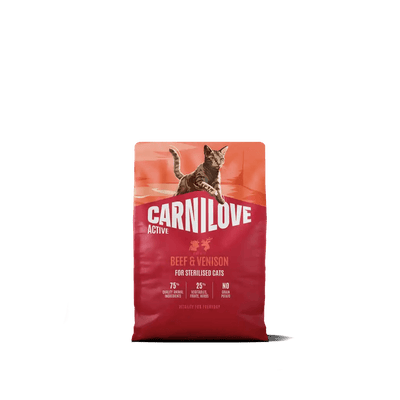 Carnilove Active Cat Dry Beef & Venison for Sterilised Adult All Breeds - Handla på Gaston