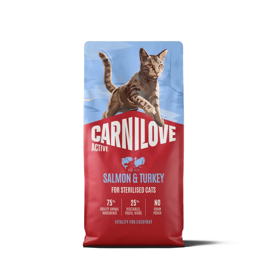 Carnilove Active Cat Dry Salmon & Turkey for Sterilised Adult All Breeds - Handla på Gaston