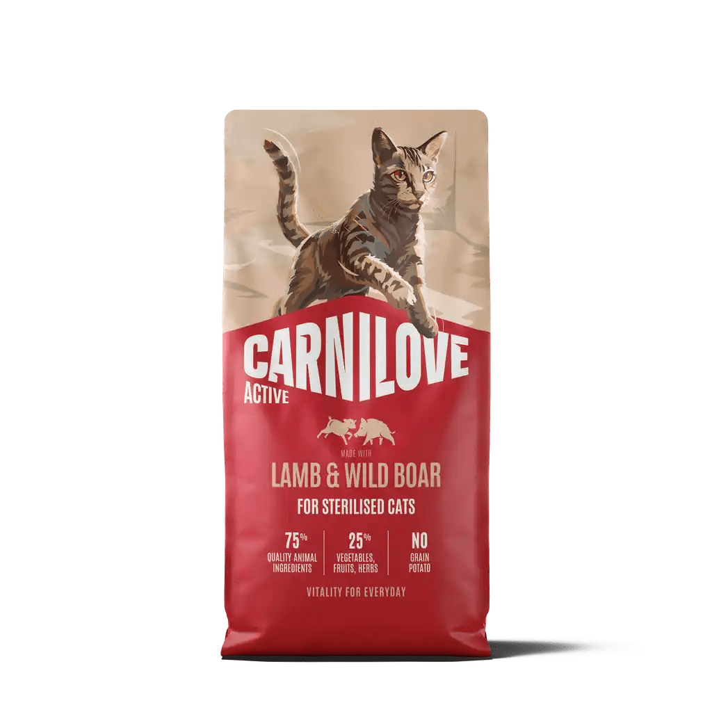 Carnilove Active Cat Dry Lamb & Wild boar for Sterilised Adult All Breeds - Handla på Gaston
