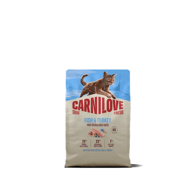 Carnilove True Fresh Cat Dry Fish & Turkey for Sterilised Adult All Breeds - Handla på Gaston