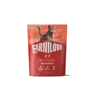 Carnilove Active Cat Dry Beef & Venison for Sterilised Adult All Breeds - Handla på Gaston
