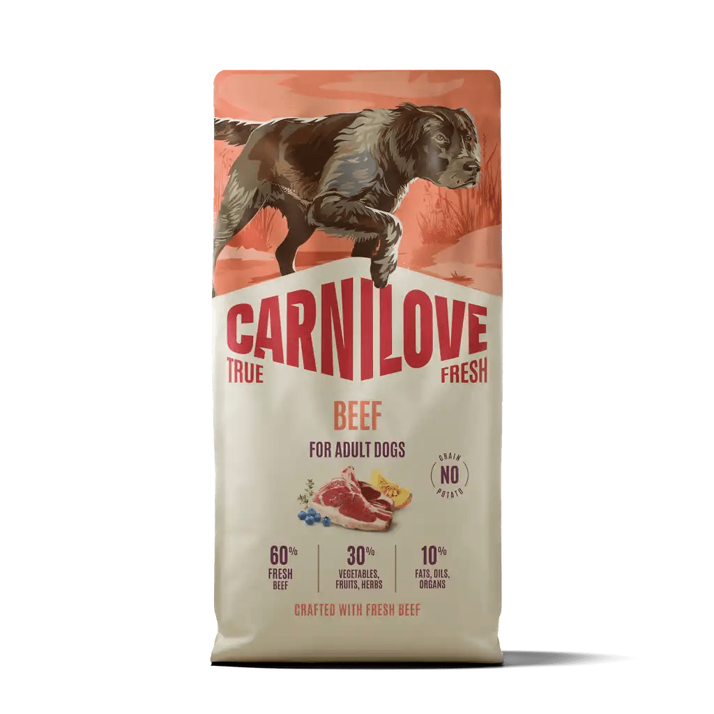 Carnilove True Fresh Dog Dry Beef for Adult All Breeds - Handla på Gaston