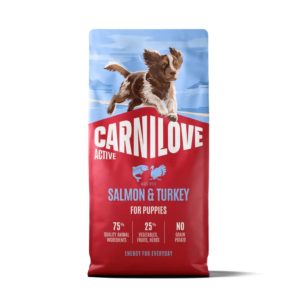 Carnilove Active Dog Dry Salmon & Turkey for Puppies - Handla på Gaston