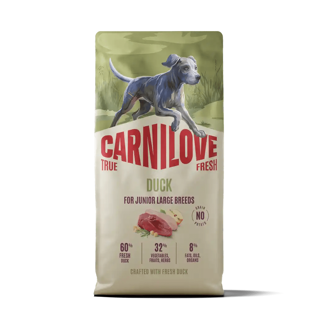 Carnilove True Fresh Dog Dry Duck for Junior Large Breeds - Handla på Gaston
