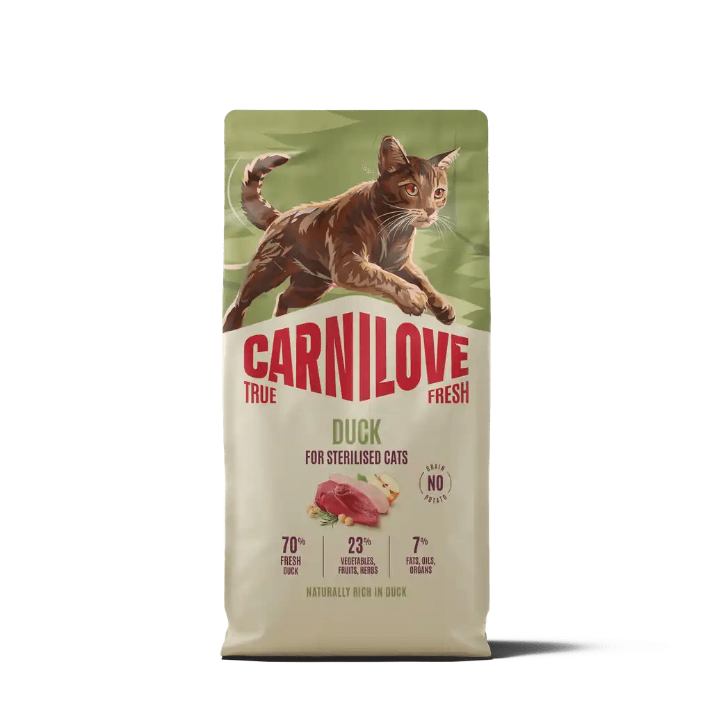 Carnilove True Fresh Cat Dry Duck for Sterilised Adult All Breeds - Handla på Gaston