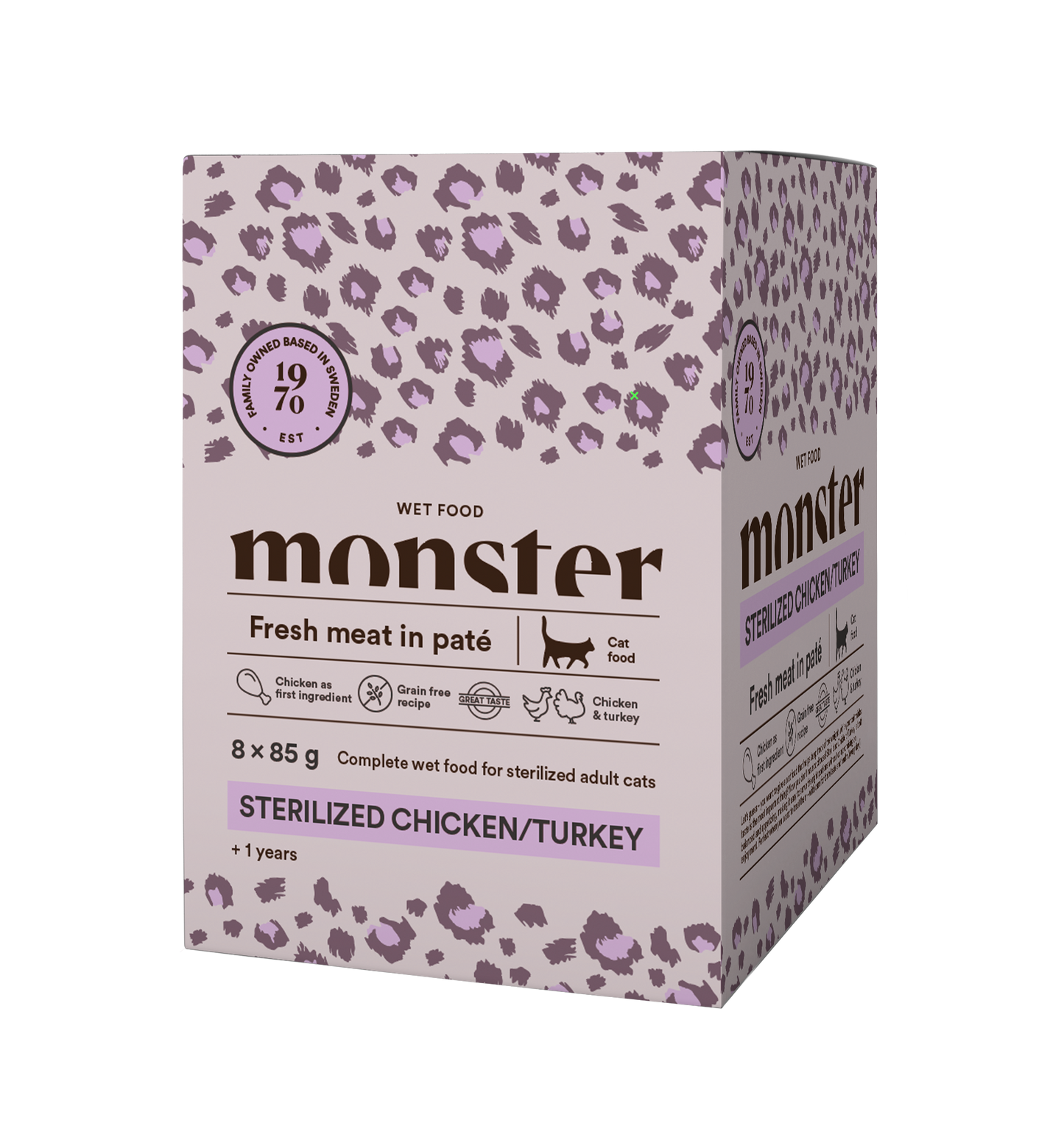 Monster Cat Pouches Sterilized Chicken/Turkey