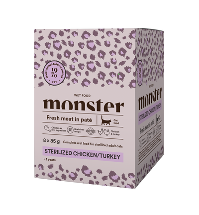 Monster Cat Pouches Sterilized Chicken/Turkey